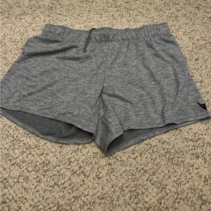 Nike Gray Athletic Shorts Elastic Waistband